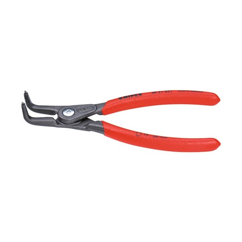 Pince coudée circlips extérieur Knipex - Pour circlips extérieur de diamètre 10 à 25 mm