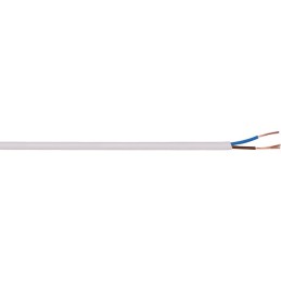 Câble H05 VV-F 1 mm² - Couronne 50 m - 2 x 1 mm² - Blanc