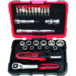 Coffret de douilles et d’accessoires - KS Tools - 27 pièces