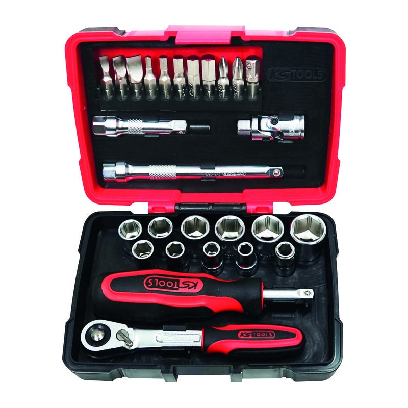 Coffret de douilles et d’accessoires - KS Tools - 27 pièces