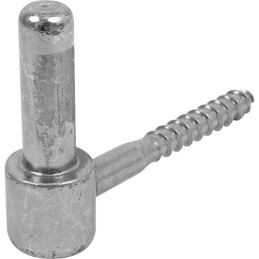 Gond à visser renforcé Torbel - Zingué - Diamètre gond 14 mm - Vis 10 mm