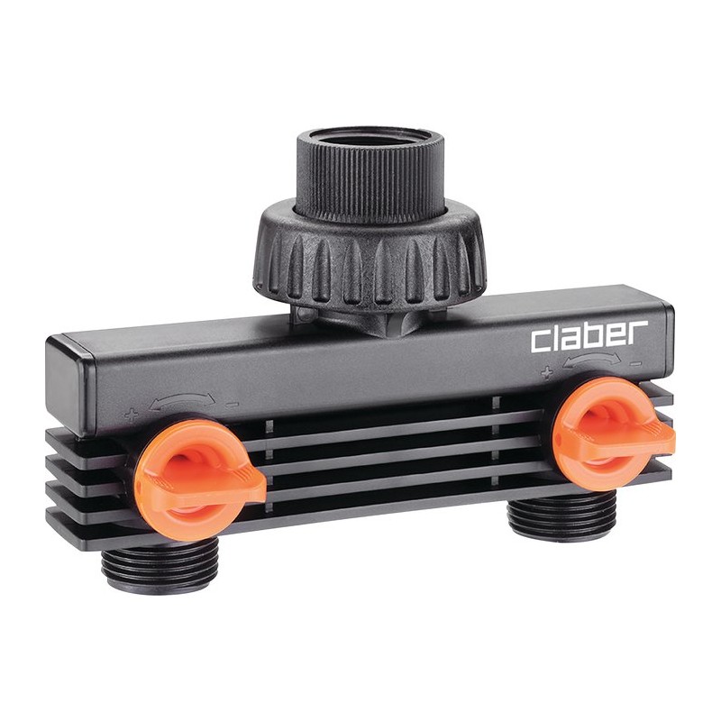 Prise deux voies d'arrosage - Claber - 3/4"