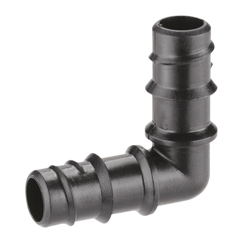 Jeu de 2 coude a 90° cannelé pour arrosage Claber - 1/2"