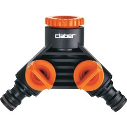 Nez de robinet double robinet - Claber - 3/4" ou 1/2"