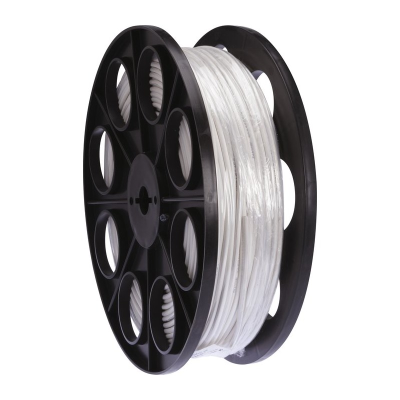 Câble H05 VV-F - Dhome - 2x1 mm² - Demi touret - L. 150 m - Blanc - Mètré