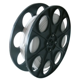 Câble H03 VVH 2-F - 2 x 0,75 mm² - Dhome - Demi touret - L. 250 m - Blanc - Mètré