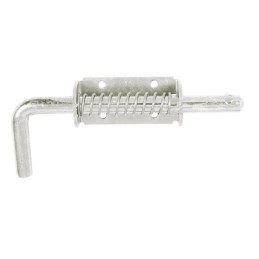 Verrou pistolet zingué HQ à ressort Jardinier Massard - Pêne 14 mm