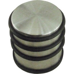 Bloque porte buttée DT2000 - Nickelé Satiné - Diamètre 65 mm