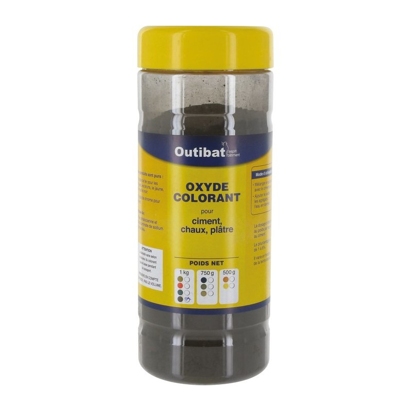 Colorant ciment synthétique Outibat - Noir - 1000 g