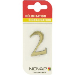 Adhésif plastique en relief coloris or Novap - 2