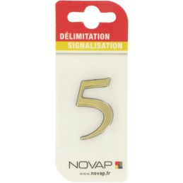 Adhésif plastique en relief coloris or Novap - 5