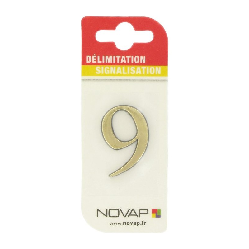 Adhésif plastique en relief coloris or Novap - 9