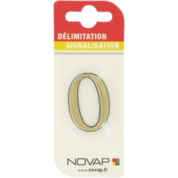 Adhésif plastique en relief coloris or Novap - 0