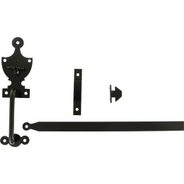 Loquet poucier Monin - Acier noir