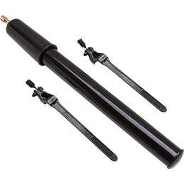 Pompe à main double embout avec raccord et supports de fixation au vélo Durca - Longueur 300 mm