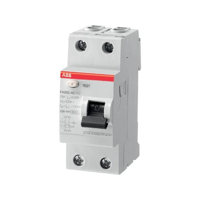 Interrupteur différentiel - FH202 - ABB - Type AC - 2 pôle - 40 A