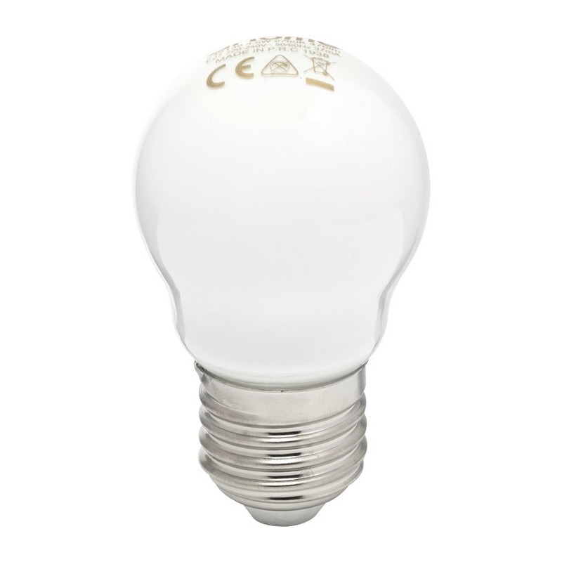 Ampoule LED sphérique à filament - Dhome - E27 - 5 W - 470 lm - 2700 K - Dépolie - Boite