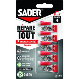 Colle répare tout - Sader - 5 x 0,5g