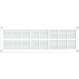 Grille rectangulaire extra-plate blanche - DMO - 337 x 131 mm