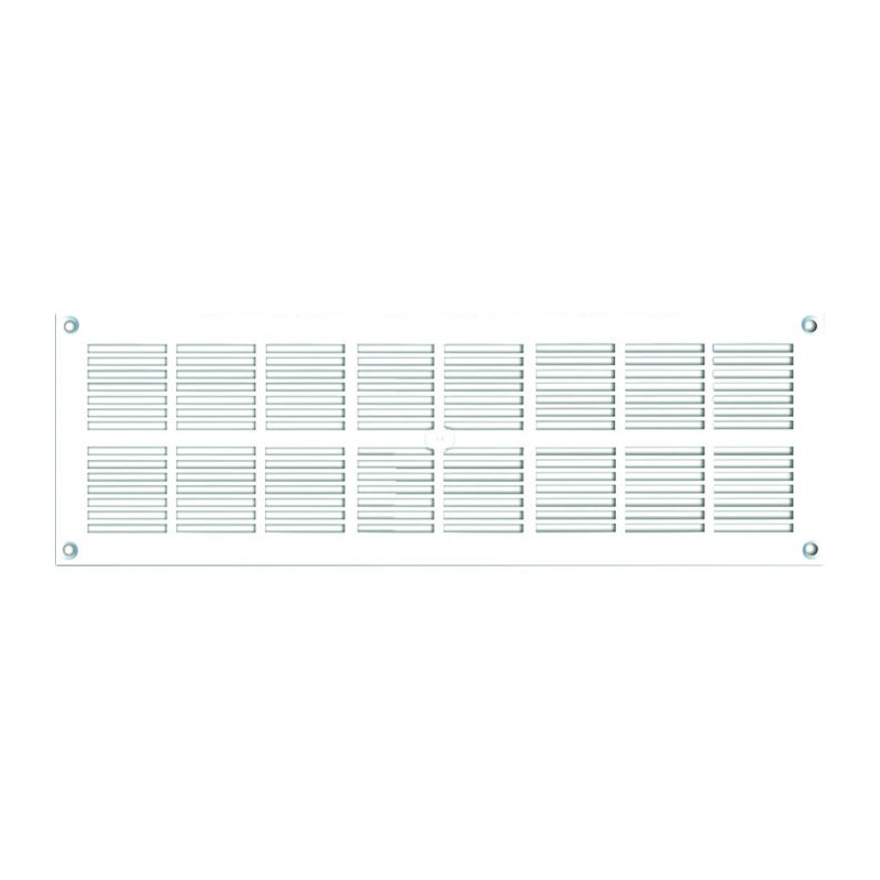 Grille rectangulaire extra-plate blanche - DMO - 337 x 131 mm