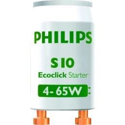 Starter - S10 - Philips - Pour tubes fluorescents de 4 W à 65 W