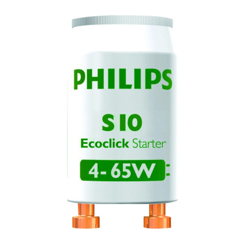 Starter - S10 - Philips - Pour tubes fluorescents de 4 W à 65 W