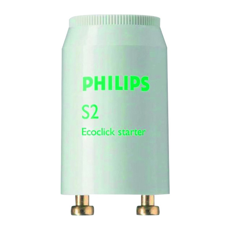 Starter - S2 - Philips - Pour tubes fluorescents de 4 W à 22 W