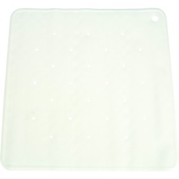 Tapis de baignoire en caoutchouc - Bleu - L 53 cm - l 53 cm