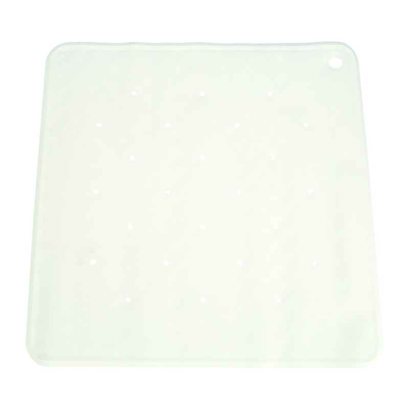 Tapis de baignoire en caoutchouc - Bleu - L 53 cm - l 53 cm