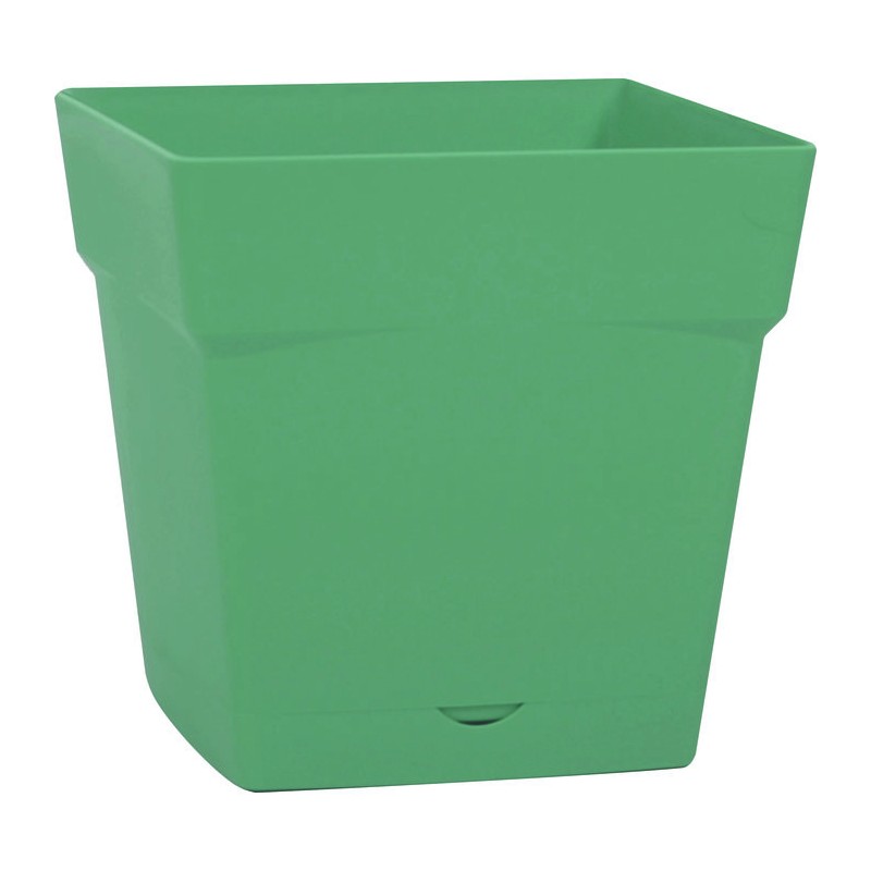 Pot carré avec soucoupe  - Toscane - Eda - 10,2 l