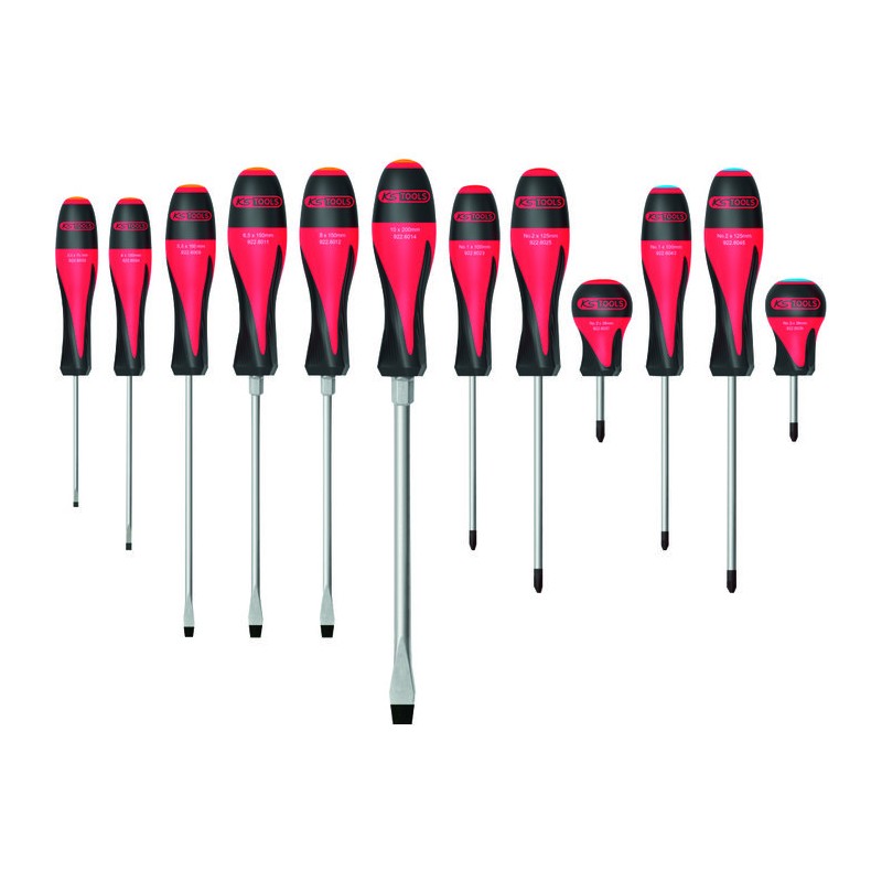 Jeu de 12 tournevis - Ultimate - KS Tools - Assortiment