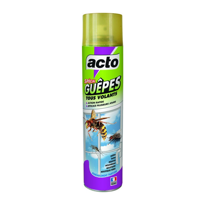 Répulsif puissant guêpes et volants - Acto - 400 ml