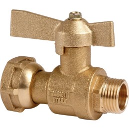 Robinet d'arrêt à boisseau sphérique - M 3/4" - F 3/4" - Avant et après compteur - Ravani