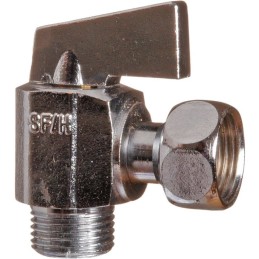 Robinet d'arrêt 1/4 de tour équerre manette métal - Sferaco