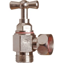 Robinet équerre à potence blanchi - MF 3/8"- sans presse étoupe