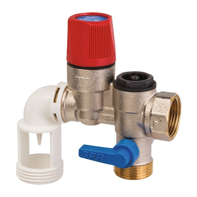 Groupe de sécurité coudé - Inox - Watts industries - 3/4"