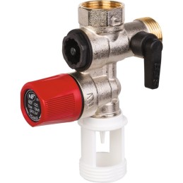 Groupe de sécurité droit - Laiton nickelé mat - SFR - Watts industries - 3/4"