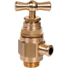 Robinet d'arrêt avec purgeur à bec - M 1/4"