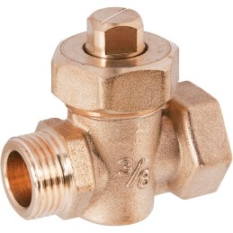 Robinet de vidange à boisseau - MF 1/2" - Avec presse étoupe - Sferaco