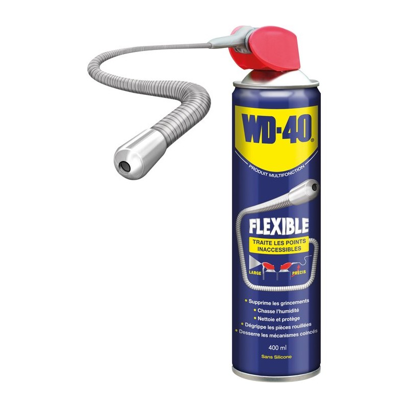 Huile multifonction WD-40 avec tube flexible WD40 - Aérosol 400 ml