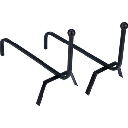 Chenet métal forgé noir