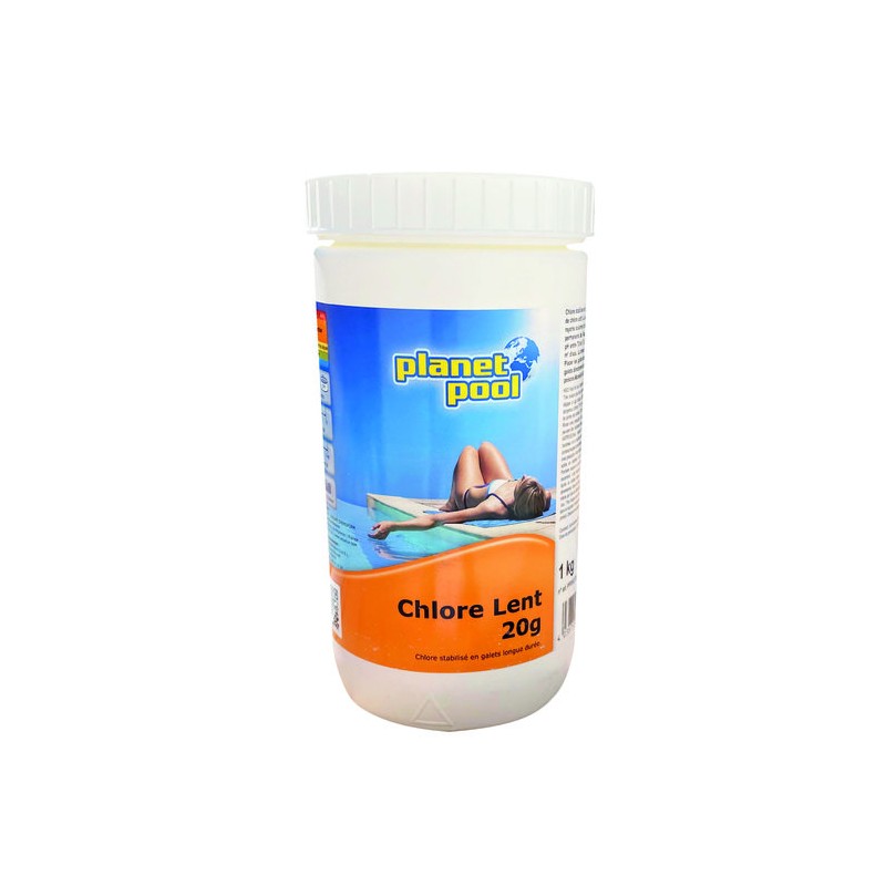 Chlore 4 actions pastilles de 20 g Planet Pool - 1kg