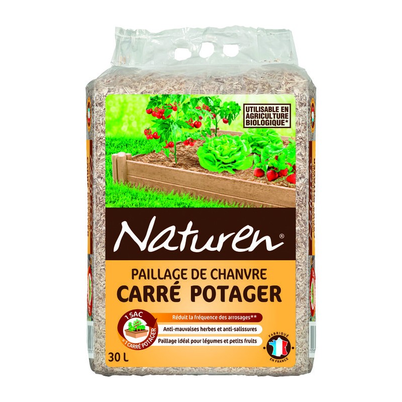 Paille de chanvre CARRE POTAGER 30L UAB