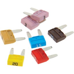 6 mini-fusibles assortis 3 à 20A - XL TECH