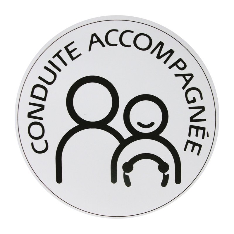 Sticker Conduite Accompagné magnétique