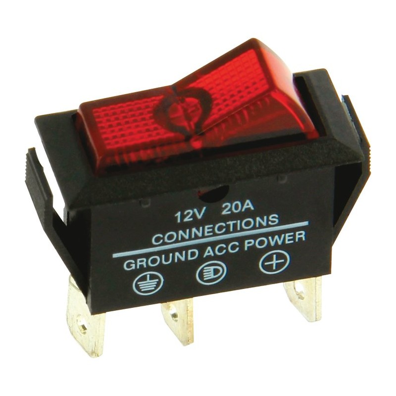 Interrupteur lumineux rectangulaire - XL TECH