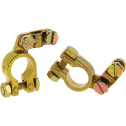 2 cosses batterie double serrage laiton - XL TECH