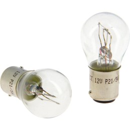 2 poirettes P21/5W 12V