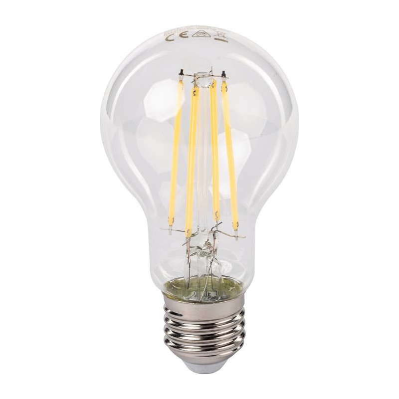 Ampoule LED standard à filament - Dhome - E27 - 7 W - 806 lm - 4000 K - Claire - Boite