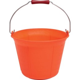 Seau de maçon plastique orange - 11 l